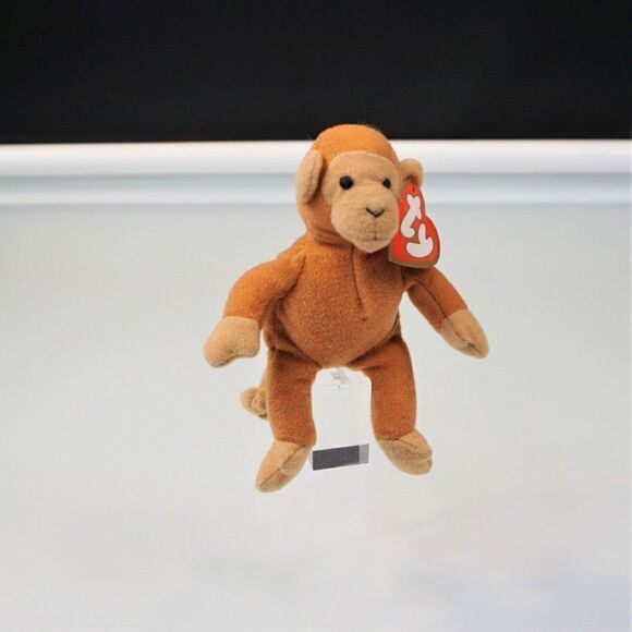 Ty Teenie Beanie Babies Bongo The Monkey 1993 McDonalds Happy Meal Toy - Picture 1 of 9